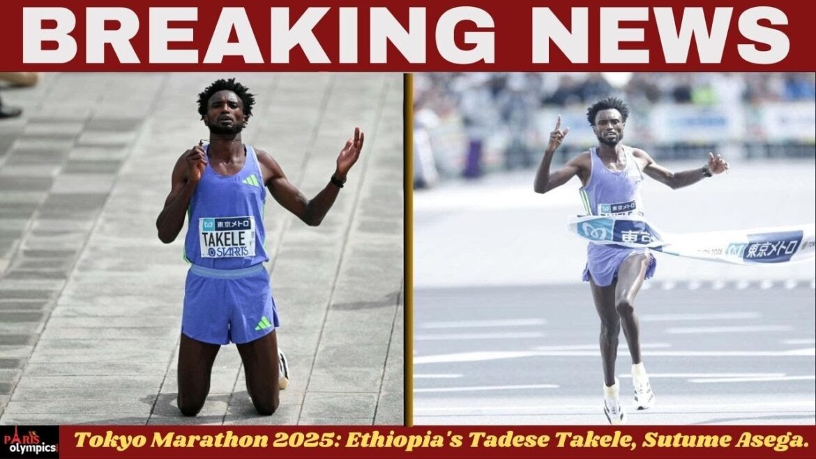 Tokyo Marathon 2025: Ethiopia’s Tadese Takele, Sutume Asega Kebede top the podium.#Tokyo @Lympics Tokyo Marathon 2025: Ethiopia's Tadese Takele, Sutume Asega Kebede top the podium.#Tokyo @Lympics