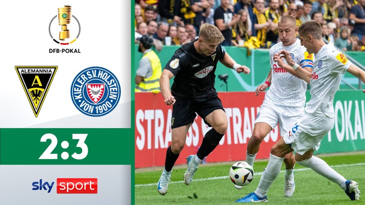 Tension until the end | Alemannia Aachen - Holstein Kiel | Highlights - 1st round | DFB Cup