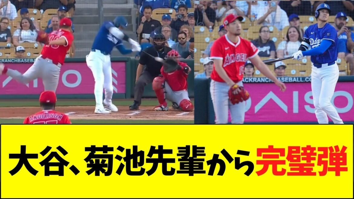 Otani Shohei, perfect bullets from Kikuchi Yusei Senpai