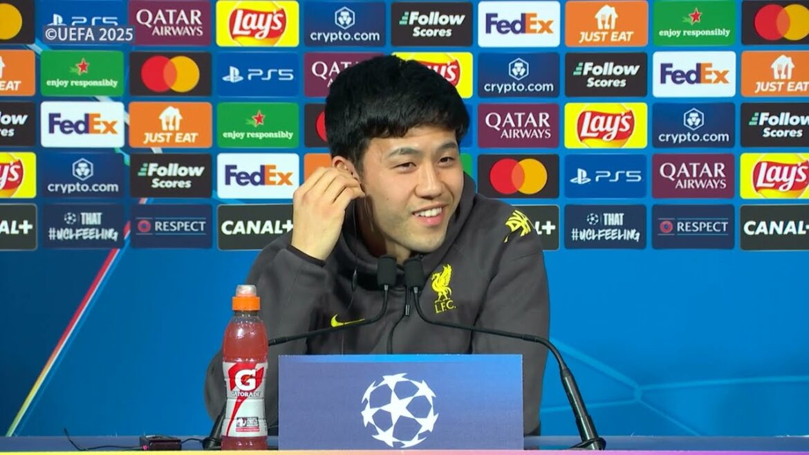 Wataru Endo talks about Liverpool against PSG in the Champions League