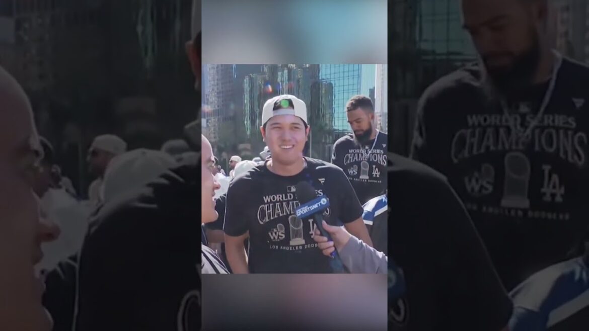 Shohei Ohtani says the shirts stays on! 😂 #mlb #baseball #Dodgers