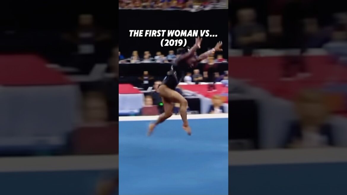 Which One Did YOU Like Better?🤔 #gymnastics #simonebiles #floor