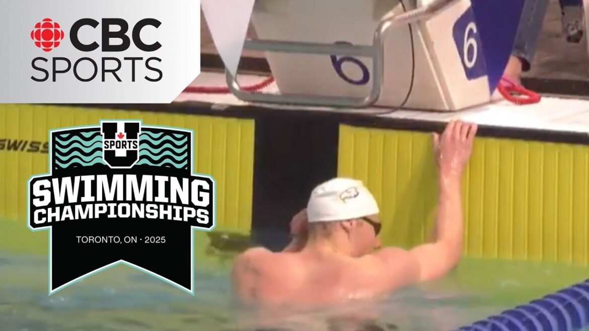 NEW RECORD in U Sports men’s 200m individual medley final | #CBCSports NEW RECORD in U Sports men's 200m individual medley final | #CBCSports