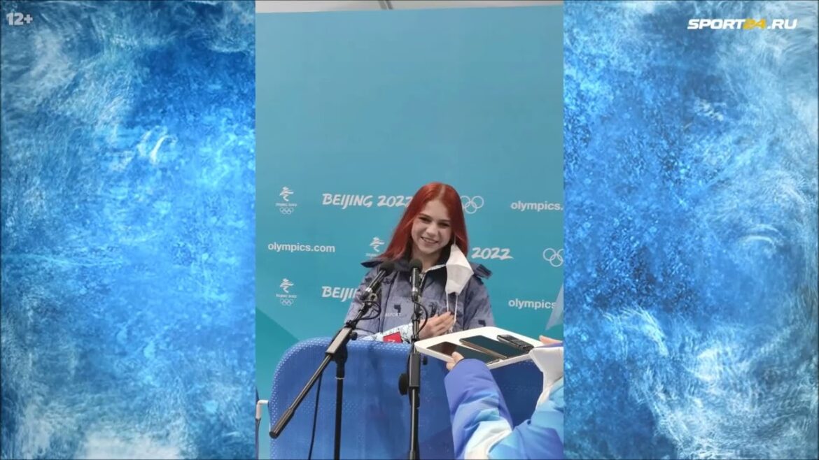 Alexandra Trusova interview after victory ceremony Olympics 2022