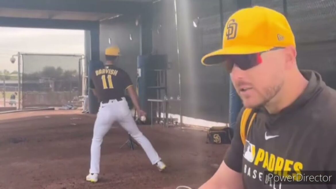YU DARVISH SPRING TRAINING 2025 WARM UP & BULPEN. San Diego PADRES