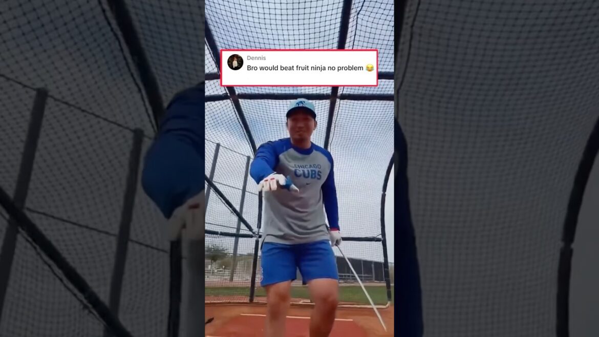 Cubs’ Seiya Suzuki out here slicing baseballs. 🤯😭
