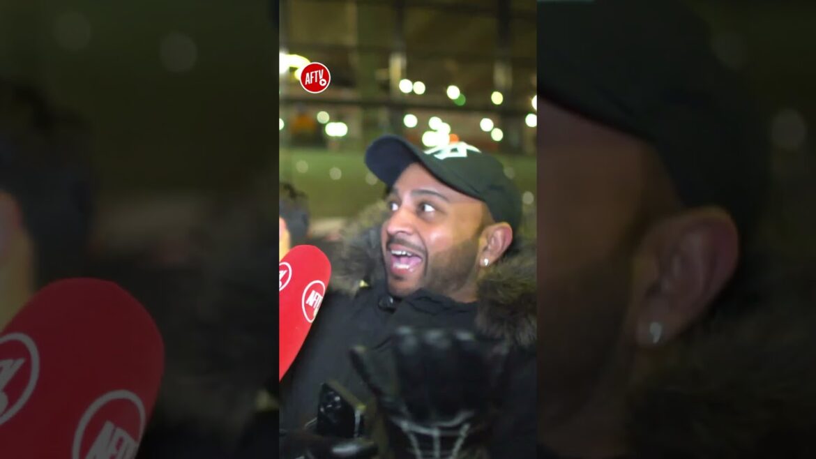 🗣 “Who’s going to score at the Bernabéu?” 🗣 “Tomiyasu.” 🤣 #FanCams