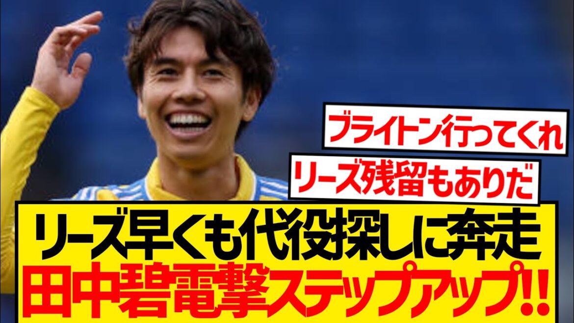 [Good news]Leeds Tanaka Aoi is ready to release himself, and he is working hard to find a replacement and is now on the spot! ! ! !
