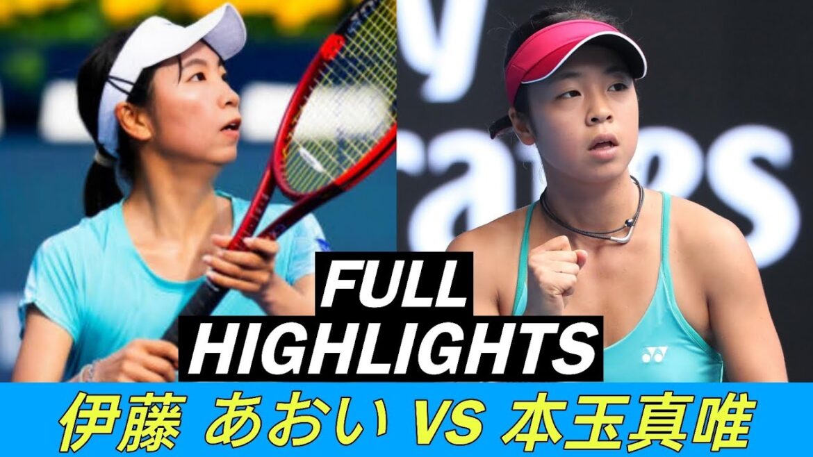 Aoi Ito Aoi vs Mai Hontama Hontama Mayu Full Highlights | Tennis Match (HD)