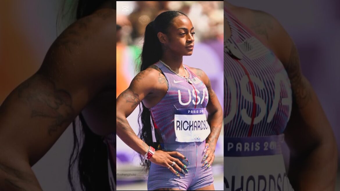 Women 100m | Paris Olympics 2024 | Sha'Carri Richardson ❤️‍🔥#shorts