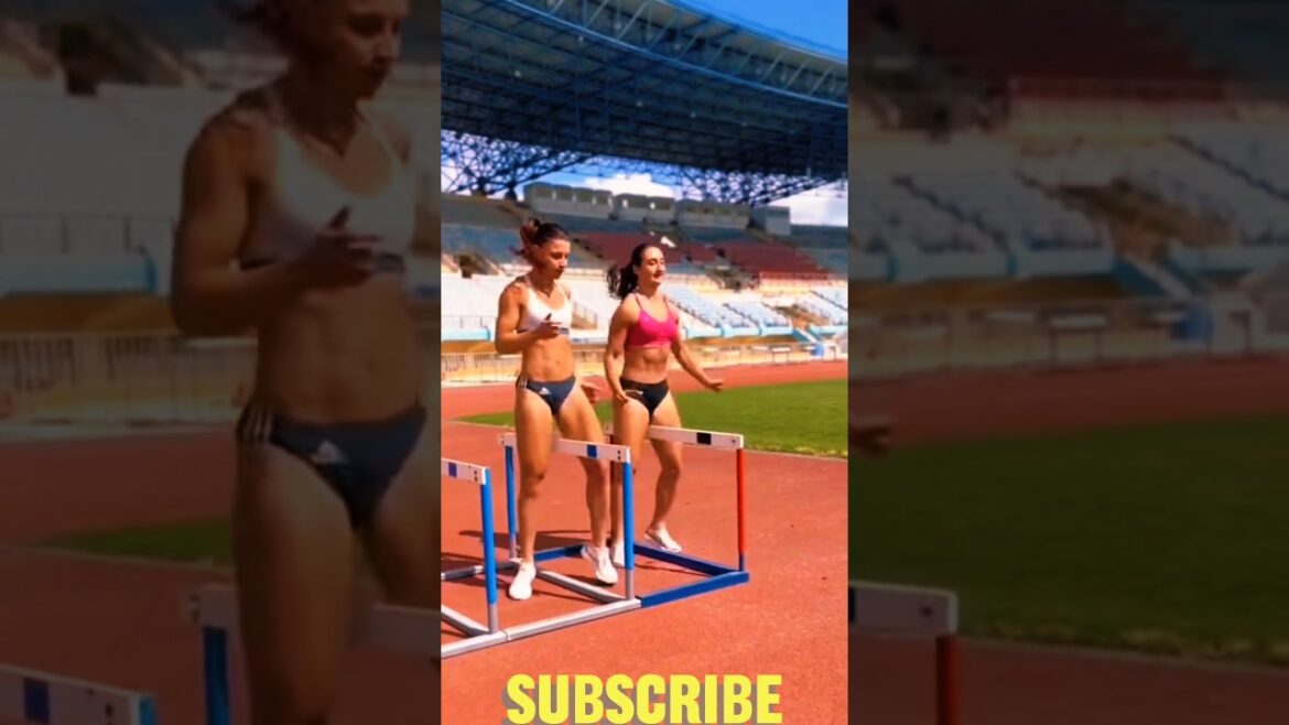 Girls' long jump competition Olympic performance beautiful games amazing video #olempics