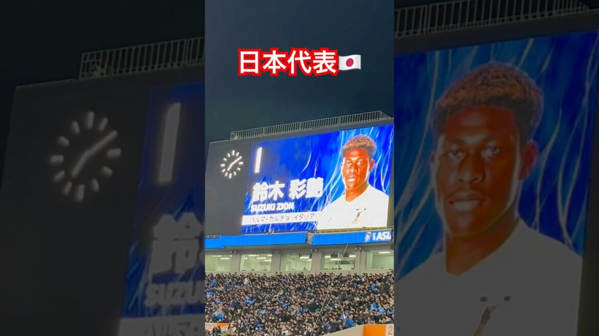 Introduction to the Japanese national soccer team players vs Bahrain national team player introduction #football #Japan soccer team #j League #soccer