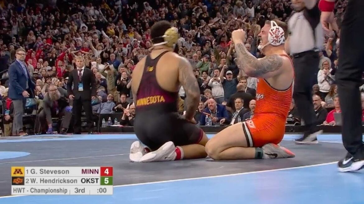 THE GREATEST UPSET IN NCAA HISTORY | WYATT HENDRICKSON DEFEATS OLYMPIC GOLD MEDALIST GABLE STEVESON THE GREATEST UPSET IN NCAA HISTORY | WYATT HENDRICKSON DEFEATS OLYMPIC GOLD MEDALIST GABLE STEVESON