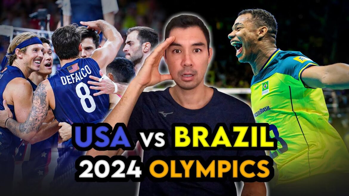 Reacting to USA vs. Brazil Men's Volleyball 2024 Paris Olympics