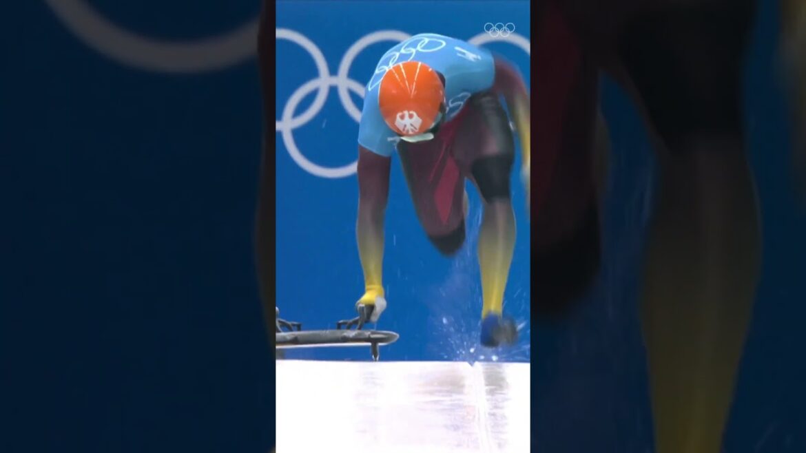 Skeleton start practice... with no ice! 👀