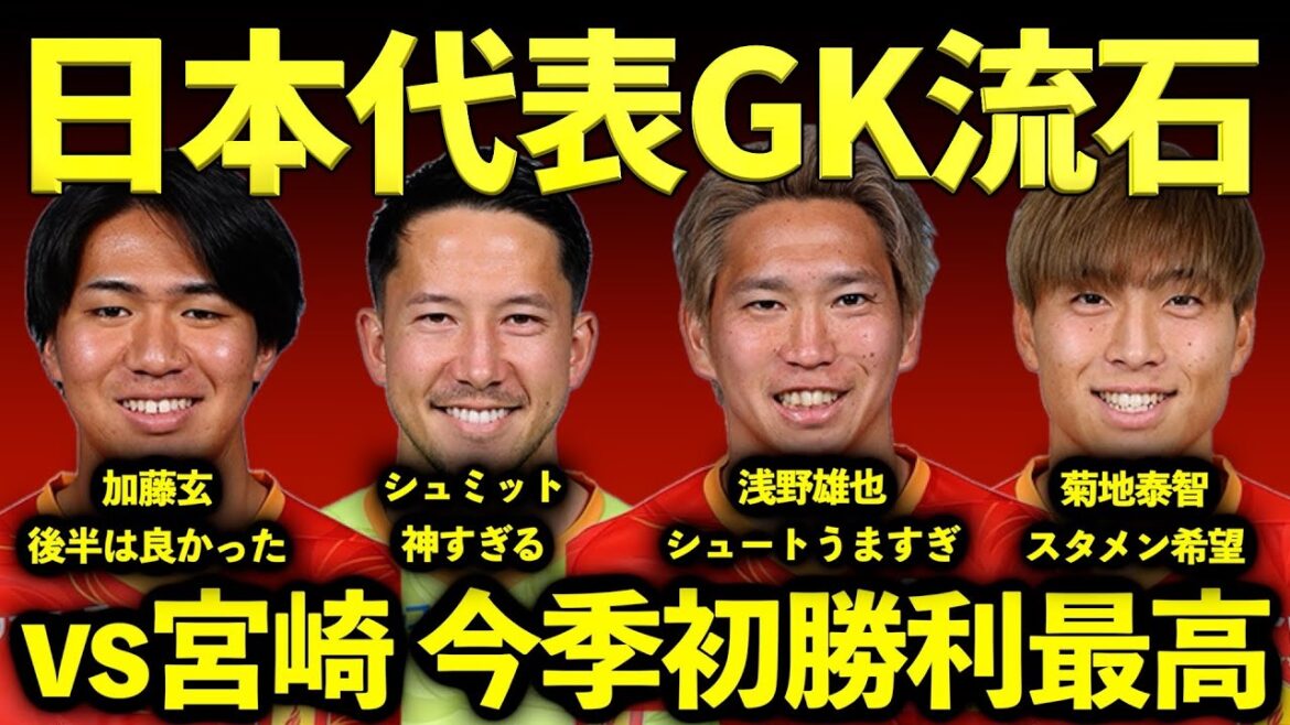 [Complete explanation]Now all the results are. Another dimension Schmidt Asano x Kikuchi is highly anticipated!!! The possibility of Kato Gen[Nagoya Grampus vs. Tegebajaro Miyazaki]