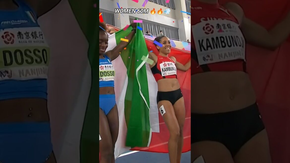 women 60m 🔥🏆#trackandfield #olympic athlete#championships#todayshorts