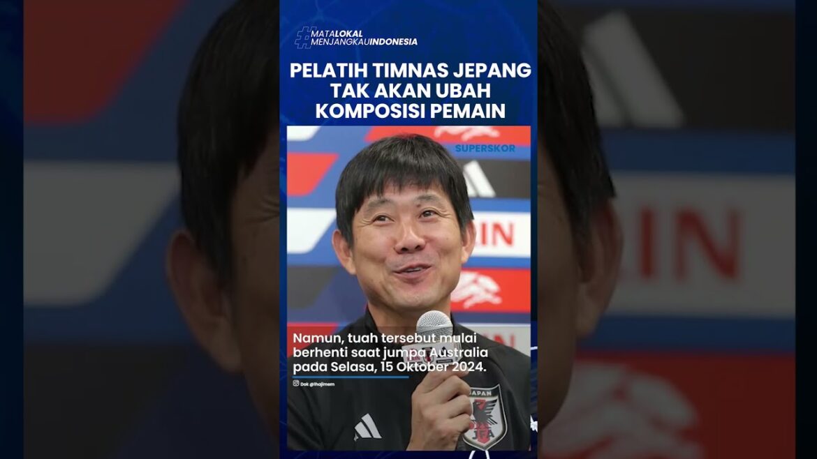 Ahead of the Indonesian national team, Hajime Moriyasu emphasized reluctant to change the composition of Japanese national team players