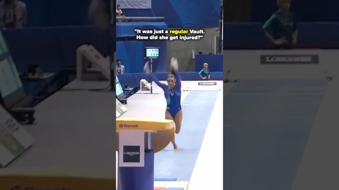 Thankfully it was nothing serious😳🙏 #gymnastics #vault #ankle #fail #worldchampionships Thankfully it was nothing serious😳🙏 #gymnastics #vault #ankle #fail #worldchampionships