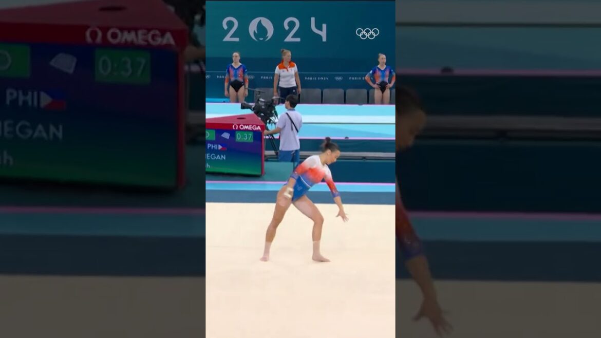 Aleah Finnegan, The first Filipino gymnast to compete in the Olympic Games in 60 years. ❤️‍🔥