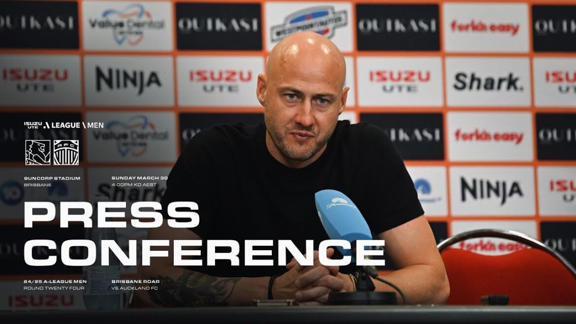 Ruben Zadkovich | Press Conference | ALM R24: Brisbane Roar vs Auckland FC 🎙 Ruben Zadkovich | Press Conference | ALM R24: Brisbane Roar vs Auckland FC 🎙