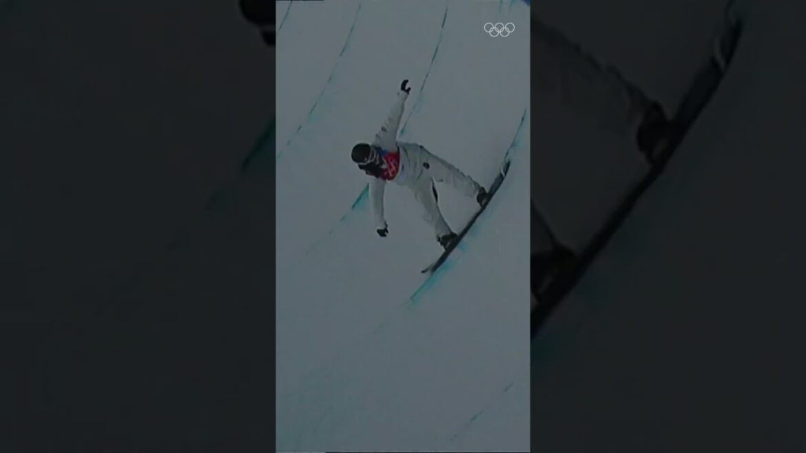 A legendary halfpipe debut! 🏂