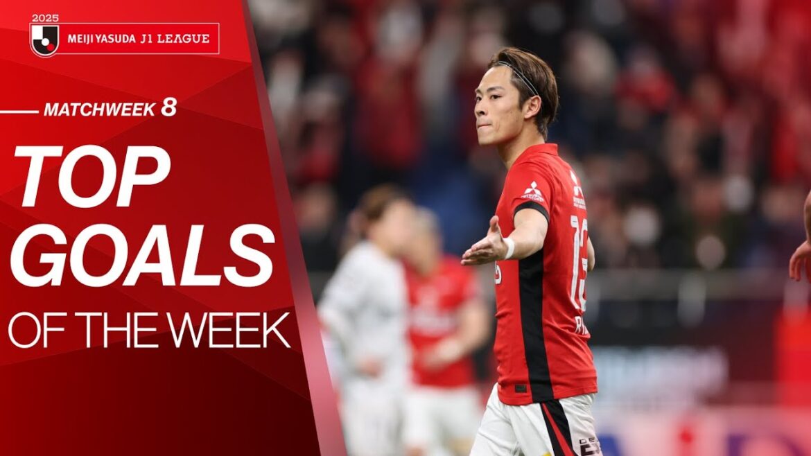 The J1 League's top goals of Match Week 8, 2025
