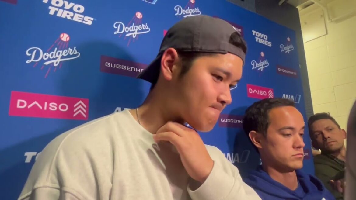 Shohei Ohtani on hitting a walk-off home run to keep the Dodgers undefeated on his bobblehead night
