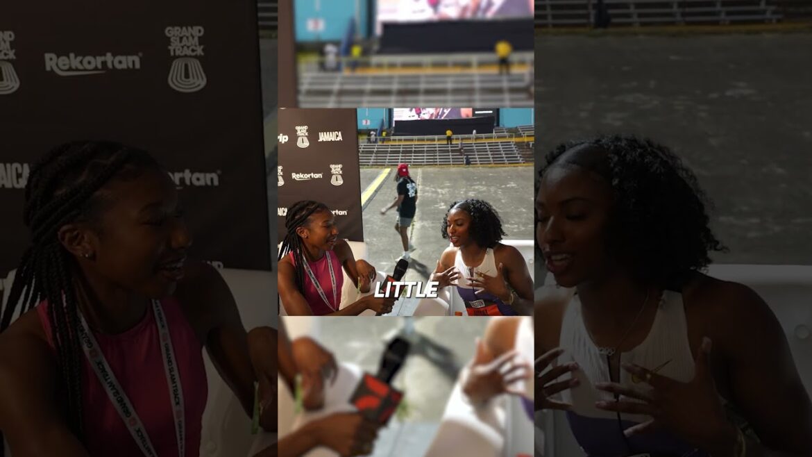 @masairussell pulled up in the Olympic champ kit 😮💨✨ #gstkingston @masairussell pulled up in the Olympic champ kit 😮💨✨ #gstkingston