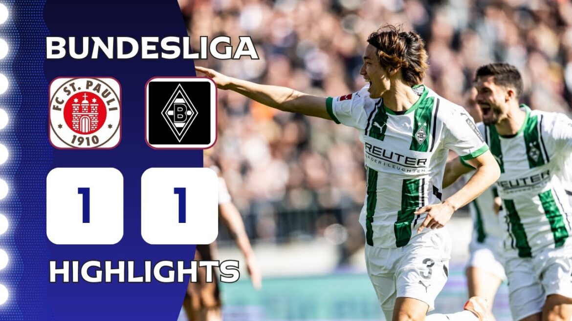 St Pauli - Borussia Monchengladbach | 1-1 | Highlights | Bundesliga 2024-25 | St Pauli Gladbach