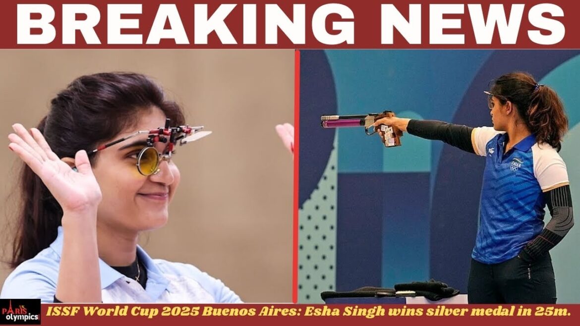 ISSF World Cup 2025 Buenos Aires. Double Olympic medallist Manu Bhaker finished sixth overall… ISSF World Cup 2025 Buenos Aires. Double Olympic medallist Manu Bhaker finished sixth overall...