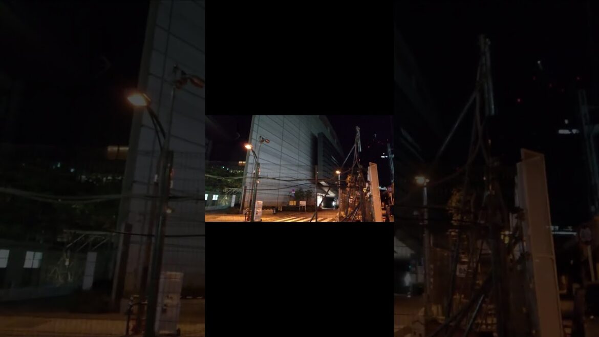 White walls surrounding the Tokyo International Forum, which was the venue for the Tokyo Olympics 2020
