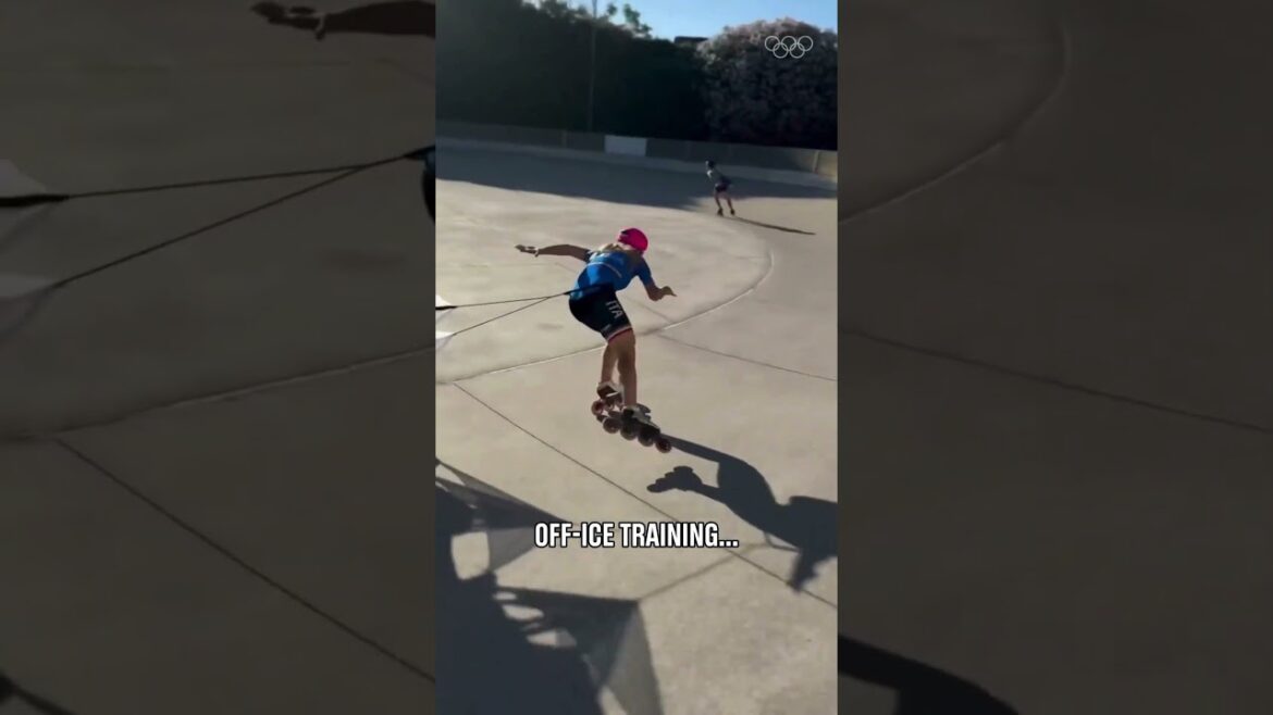 Building speed with resistance. 👀 🪂 ⛸️