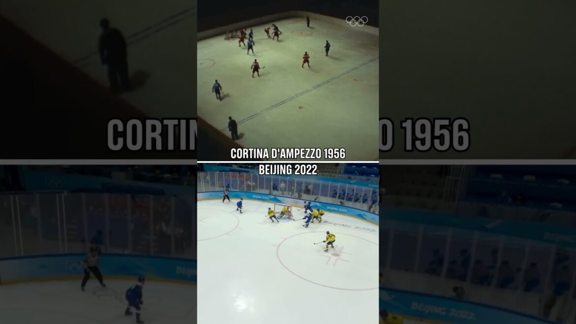 Olympic ice hockey, then and now! 🏒