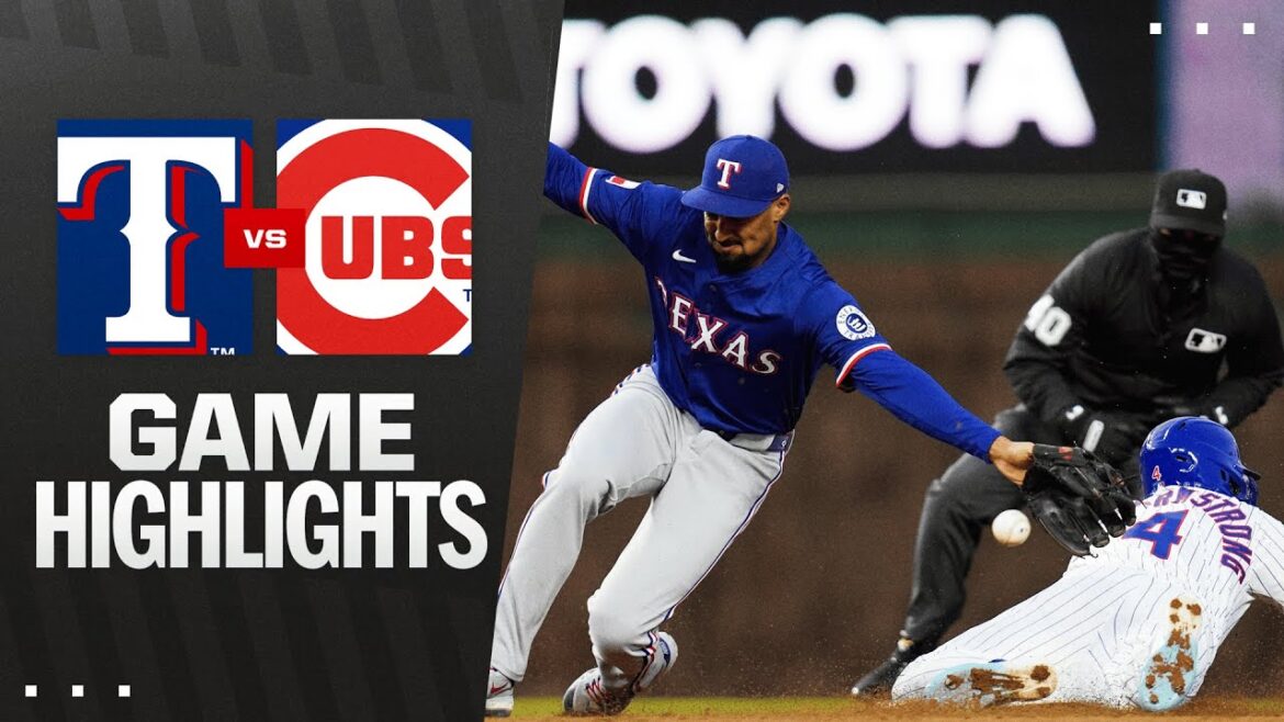 Rangers vs. Cubs Highlights (4/8/25) | MLB Highlights