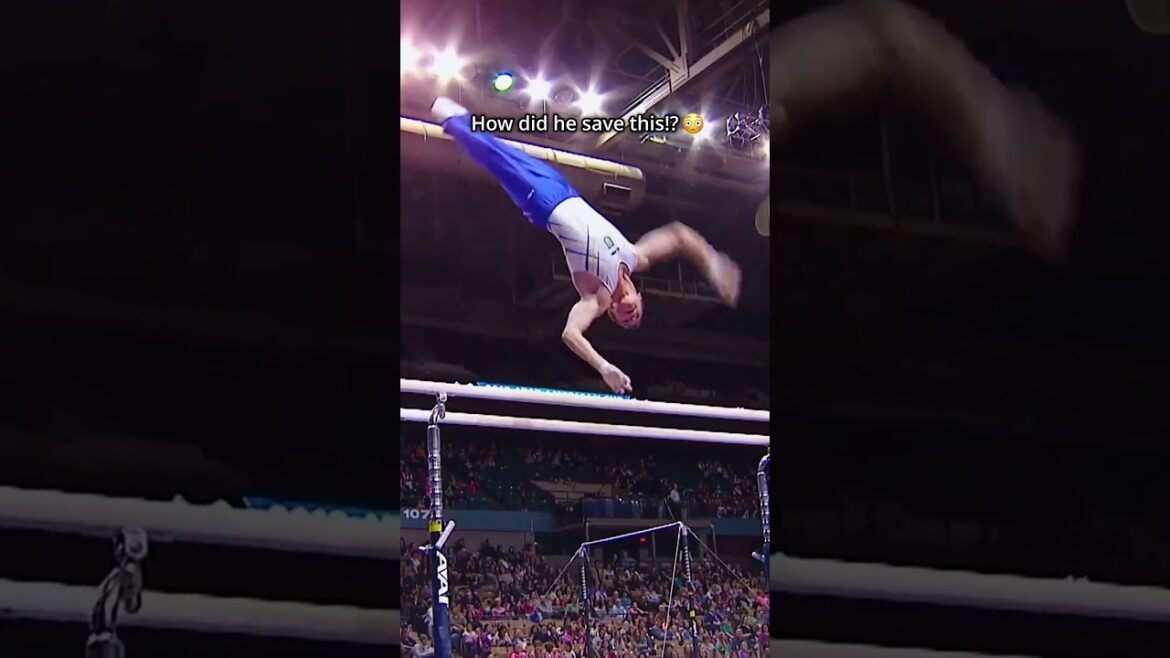 I guess this is why he’s an Olympic Champion on P-Bars💪 #gymnastics #parallelbars #save #sports I guess this is why he’s an Olympic Champion on P-Bars💪 #gymnastics #parallelbars #save #sports