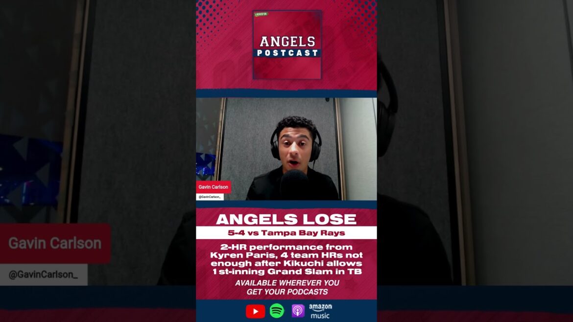 ANGELS LOSE 5-4 to TB Rays despite 2 HRs from Kyren Paris and 4 HRs as a team #angels #rays #paris