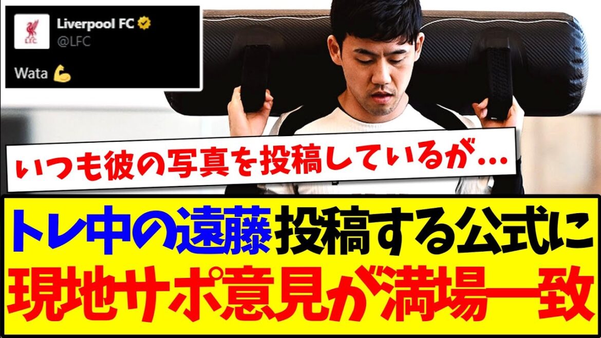 [Overseas Reaction]Here is the reaction of the local Liverpool supporters who have unanimous opinions on Liverpool's official Liverpool posting the training www