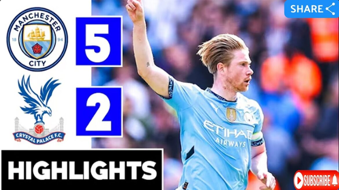 Manchester City vs Crystal Palace 5-2 highlights goals Omar Marmoush Goal Premier League 2025