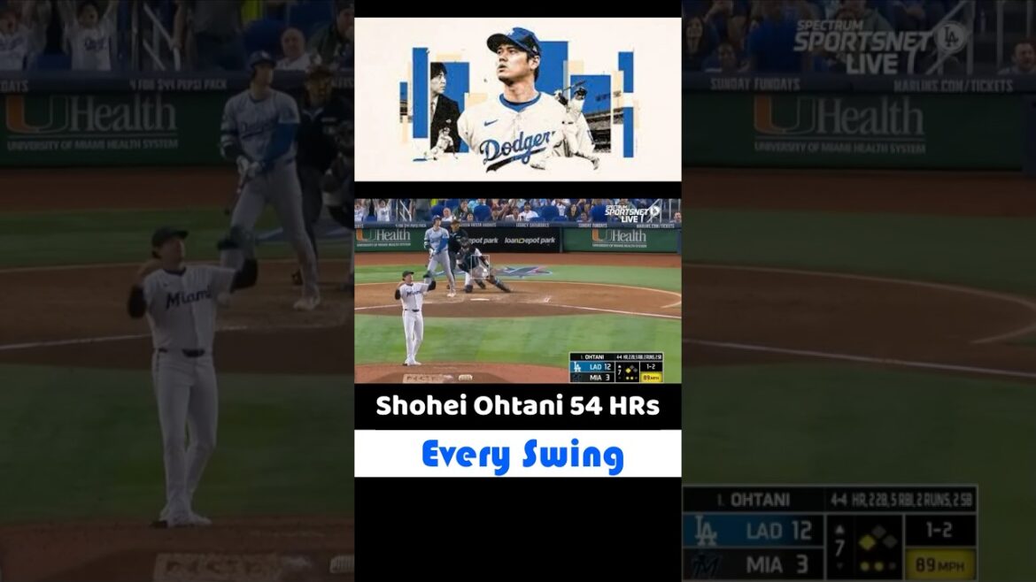 Shohei Ohtani's 54-HR Season: Every Swing #ShoHEOHTANI #SHOHEI #MLBSHORTS