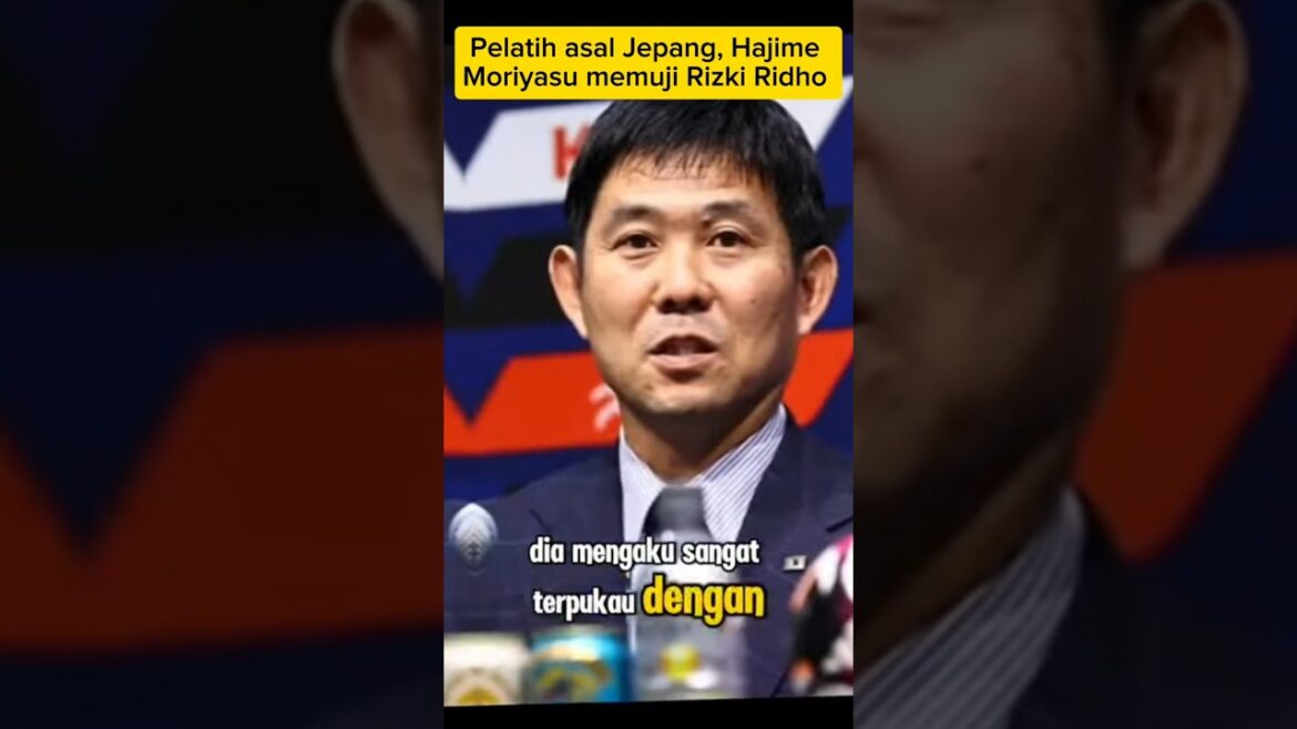 Japanese coach, Hajime Moriyasu praised Rizki Ridho and suggested playing in the Italian/ English League.