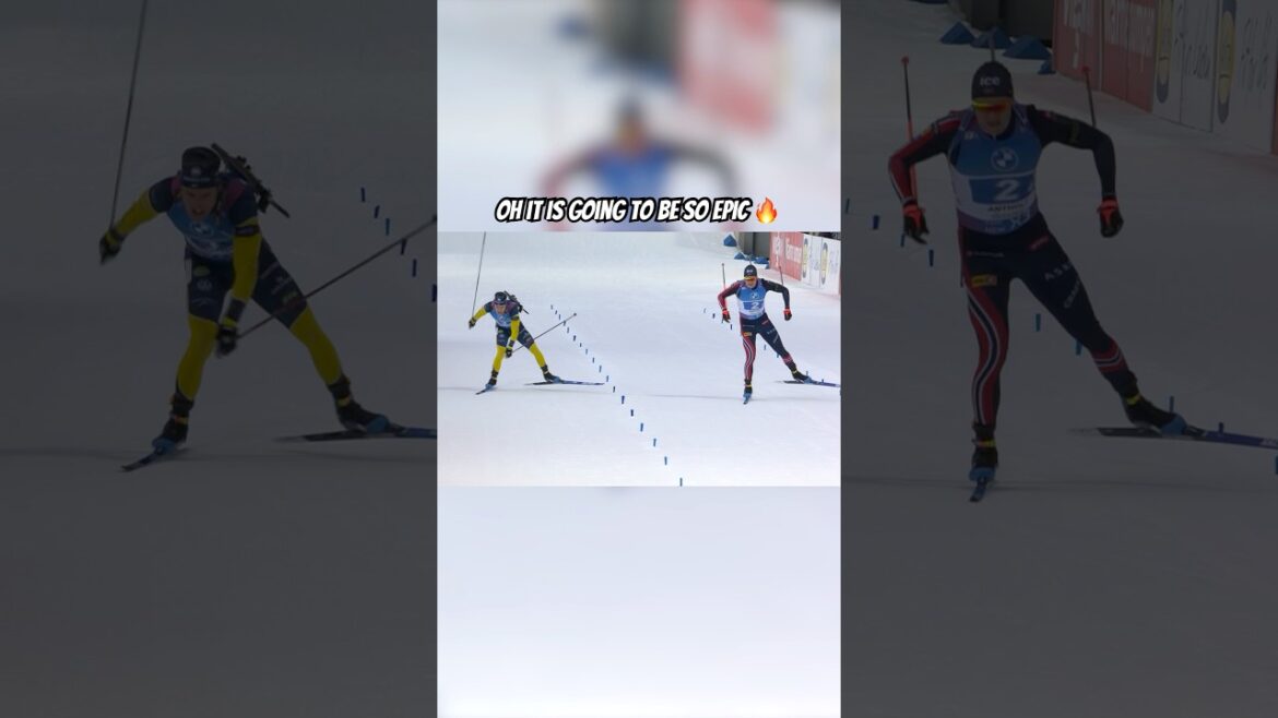 🔥That's the kind of finish-line battles we all love 👀  #biathlon
