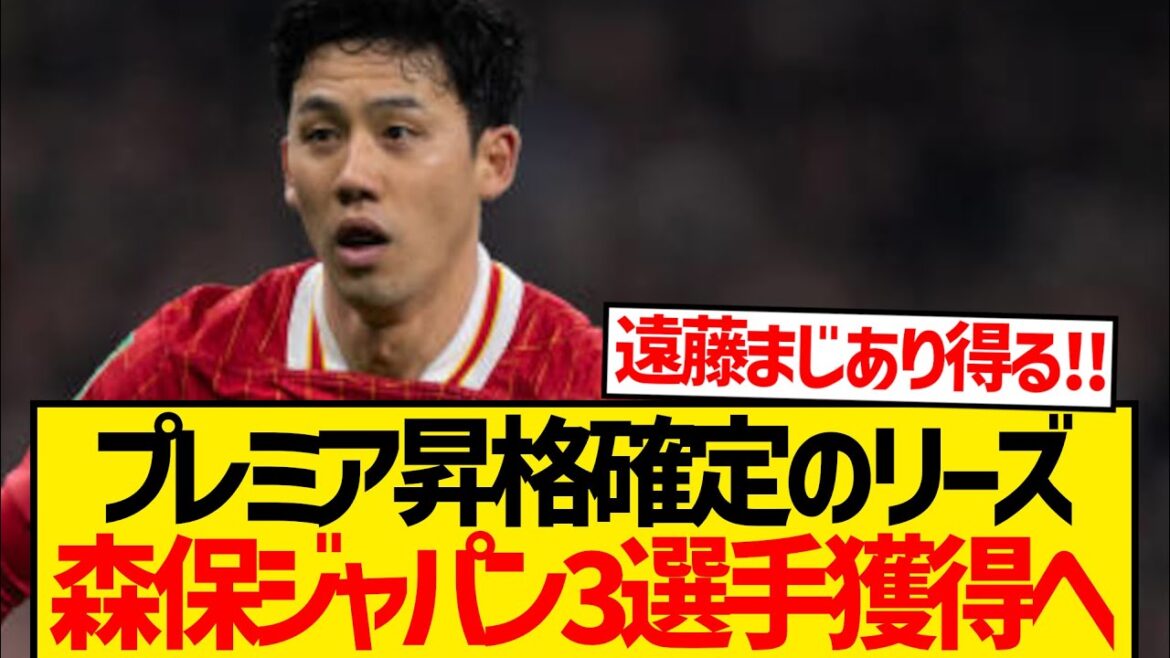 [Big Attention]Leeds, who will be promoted to the premier, reports on listing of three Moriyasu Japan players! ! !