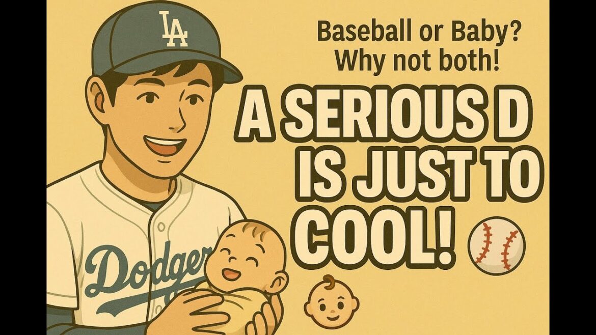 "Shohei Otani becomes a father! He's such a cool, real dad!" - 4-frame comic