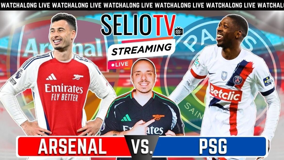 LIVE 🔴 ARSENAL vs PSG | FOOTBALL FAN REACTION CHAMPIONS LEAGUE WATCHALONG | SelioTV