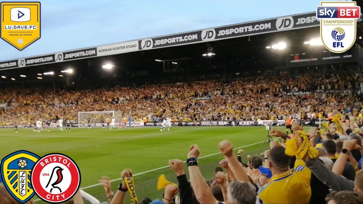 Leeds United AO Tanaka goal at Elland Road against Bristol City. #leedsunited #football #leeds #lufc