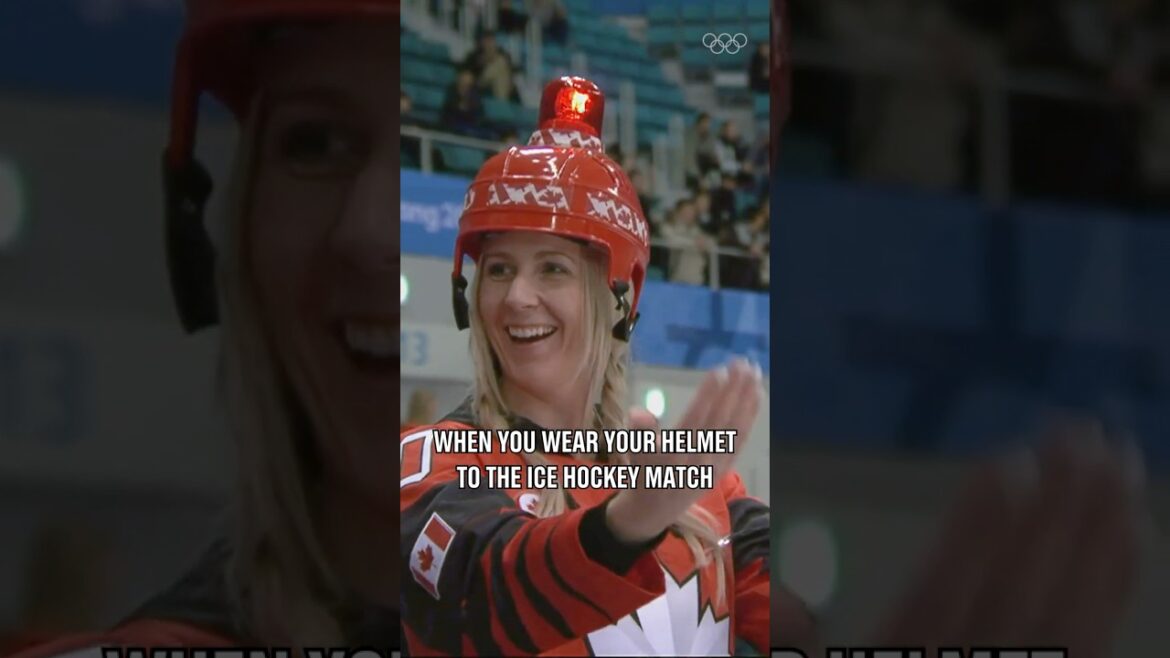 Style in the stands at Olympic ice hockey! 🔥