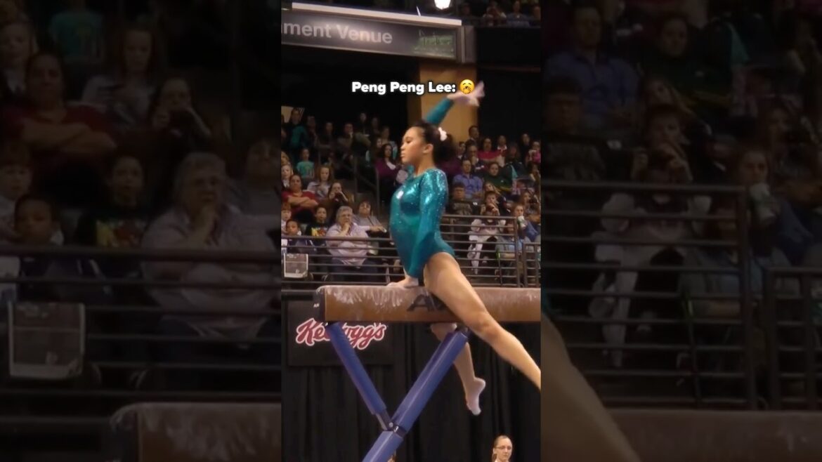 Did she just do flairs on the Beam!?!🤯 #gymnastics #beam #flairs #sports #women