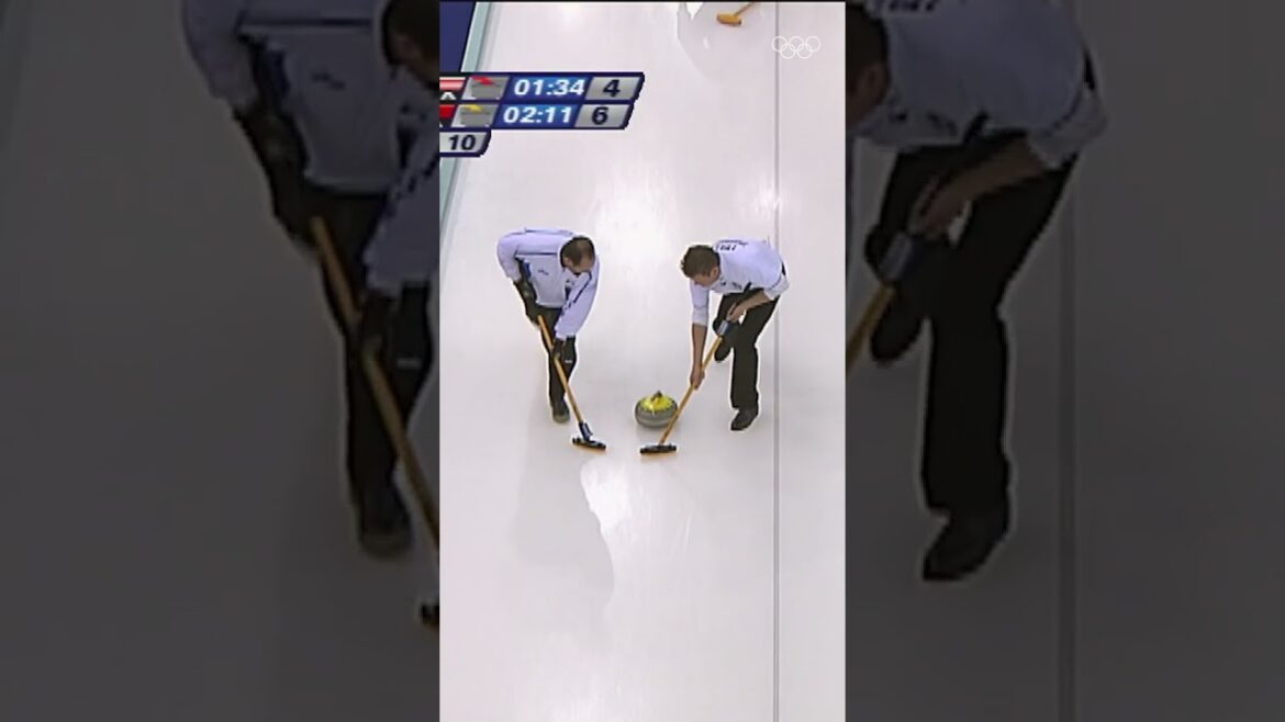 Italian precision 🤌 at Turin 2006 🇮🇹 🥌 #olympics #sports #curling