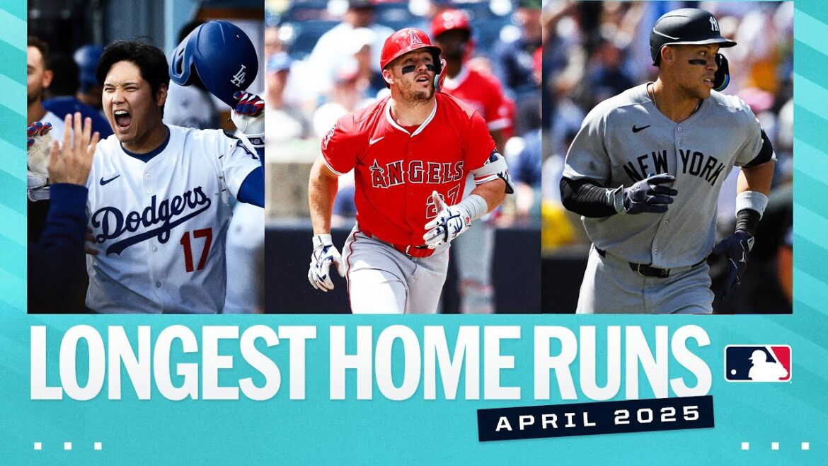 Longest homers of March/April 2025! (Ft. Shohei Ohtani, Mike Trout, Aaron Judge AND MORE!)